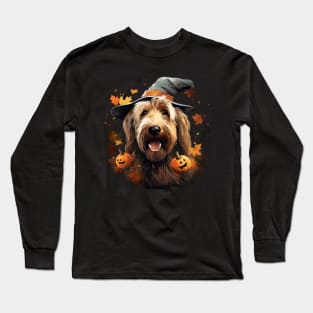 Halloween Otterhound in Hat Long Sleeve T-Shirt